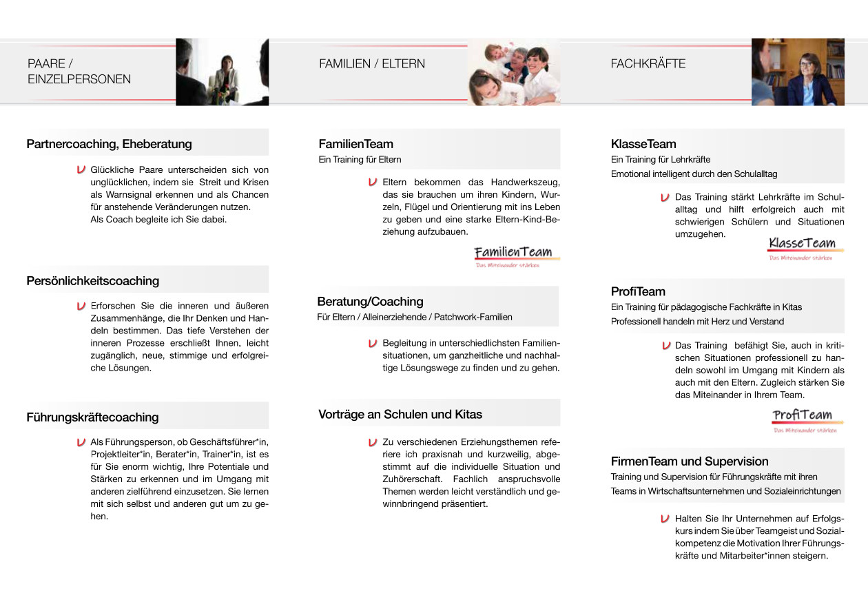 Flyer MV Coaching Programm Flyer MV Coaching Programm